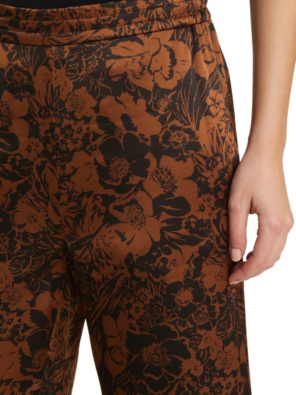 COS Floral Satin Wide Leg Pants - Size 2 - NWT - Picture 4 of 9